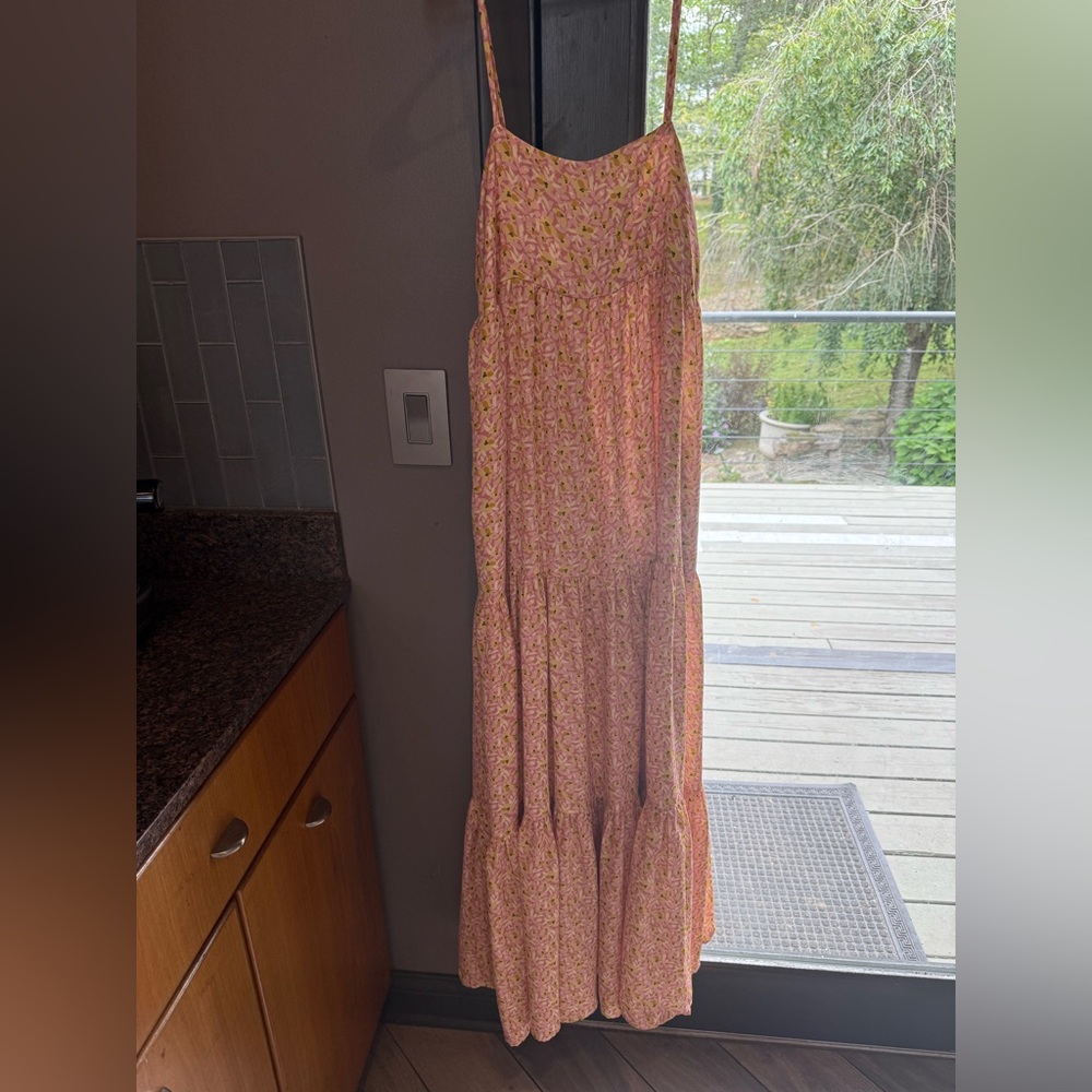 Floral Maxi Dress with Spaghetti Straps by resa